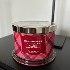 Homeworx CRANBERRY PUMPKIN CAKE by Harry Slatkin & Co - 3Wick Luxury Candle